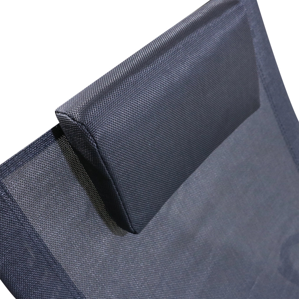 Poltrona dondolo per esterno ¨C Zephmum ¨C Grigio, tessuto, acciaio, 120kg