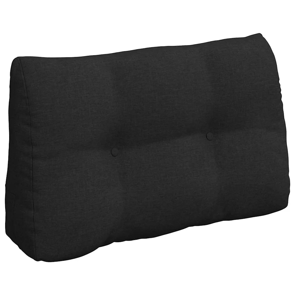 Cuscino per Schiena Nero 80 x 24 x 50 cm Tessuto