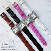 Trade Shop - Orologio Da Polso Ca 52989 Donna Analogico Al Quarzo Fashion Casual Brillantini -