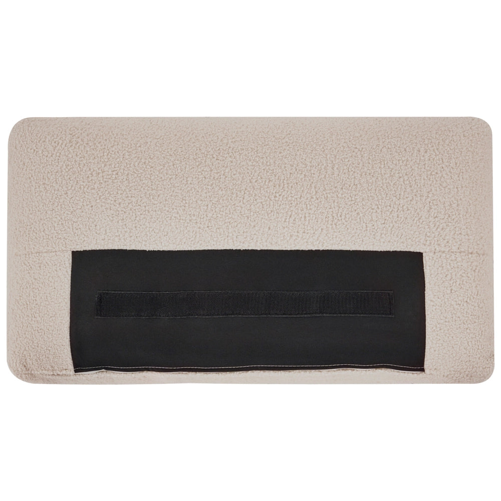 Divano modulare a 2 posti Divano componibile in bouclé beige in due sezioni Stile moderno e minimalista