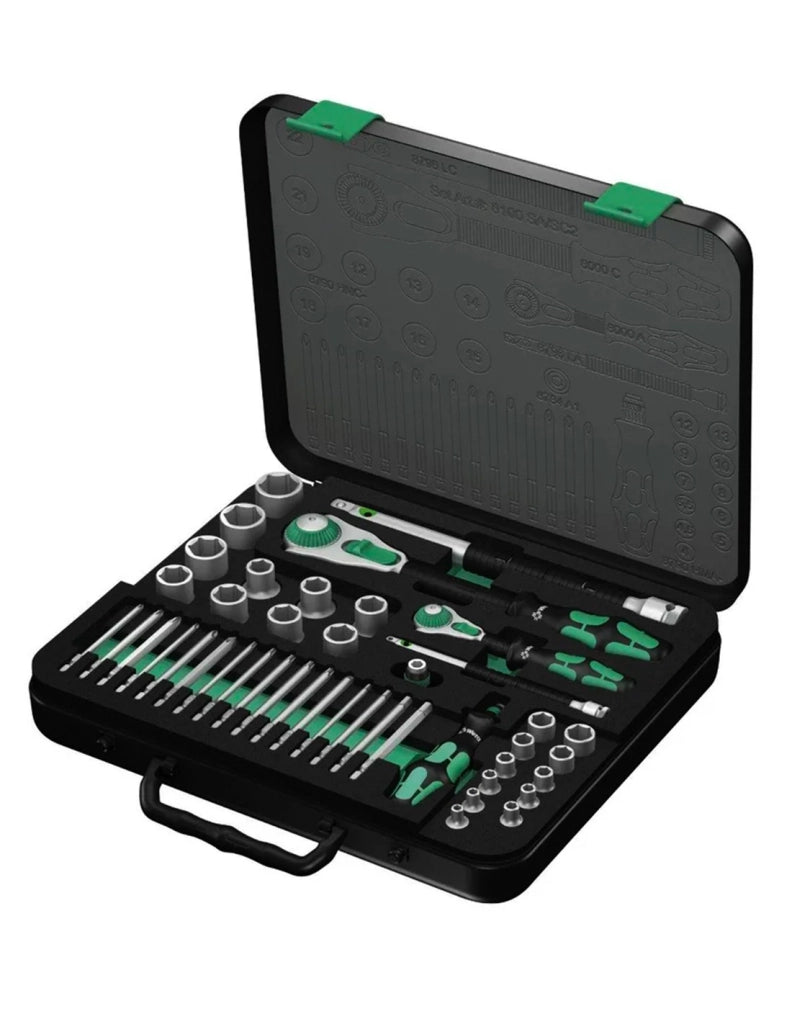 Set di bussole e inserti per avvitare WERA 8100 SA/SC 2 Zyklop Speed-Knarr. 1/4 (43 pezzi)