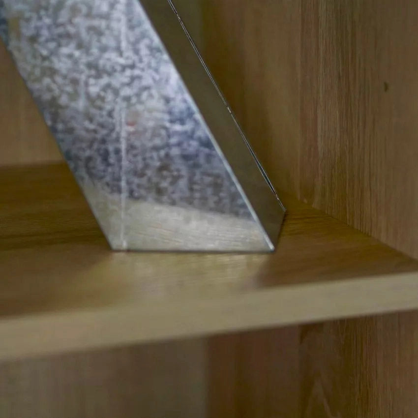 Armadio 2 Ante 6 Ripiani 72,3x36x177,1 cm in Truciolare Nobilitato Olmo