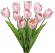 Fiori di Tulipano Falso - 10 Pezzi - Rosa - 20 Pollici