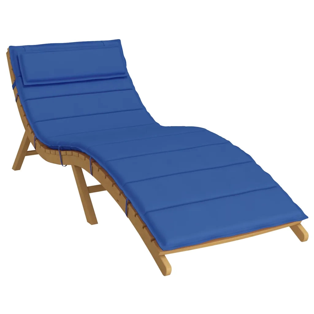 Cuscino per Lettino Blu Reale 180x60x4 cm in Tessuto Oxford