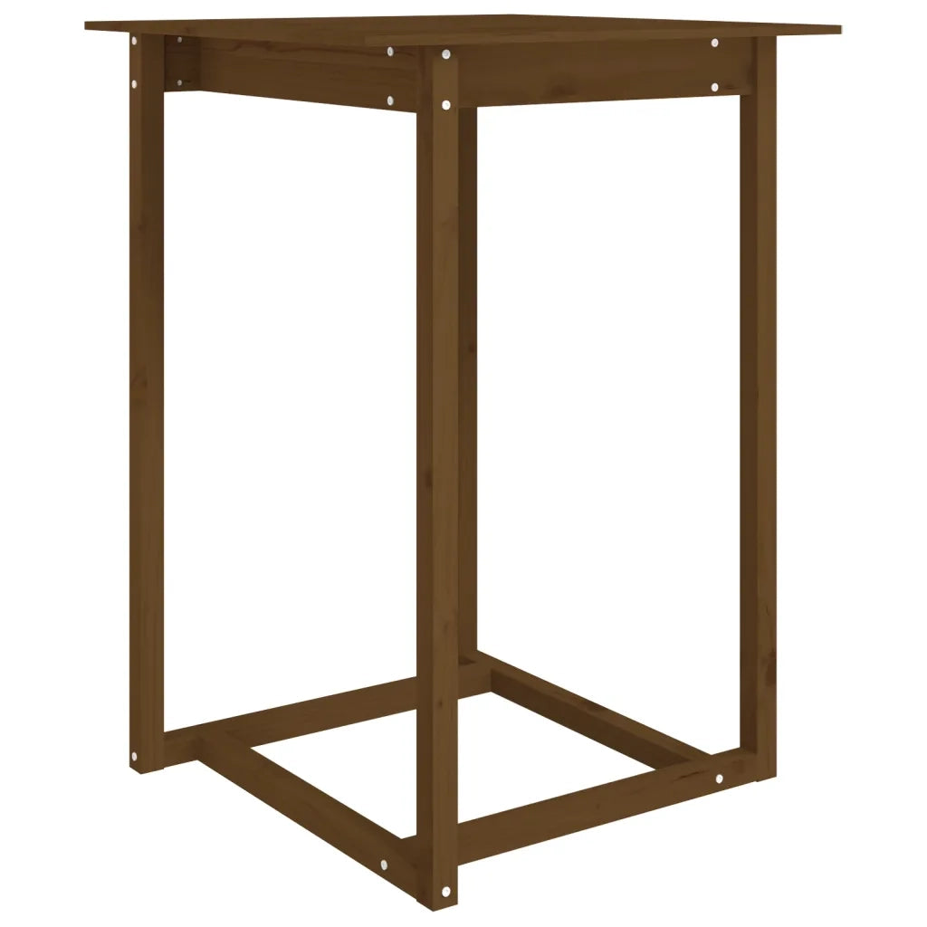 Tavolo da Bar Ambra 80x80x110 cm in Legno Massello di Pino 822185