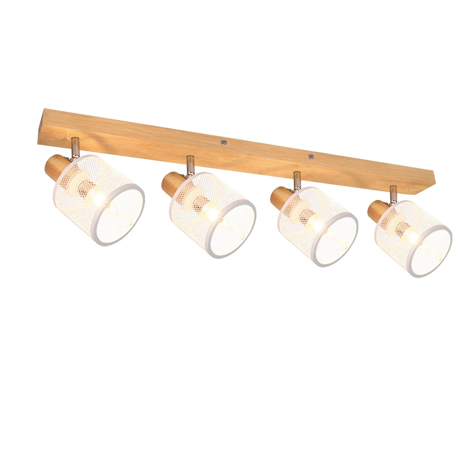 ZMH Faretto da soffitto a 4 luci E14 Bianco Moderno Lampada da soggiorno Max.25w
