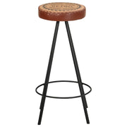 Sgabelli da Bar 4 pz in Vera Pelle 245448