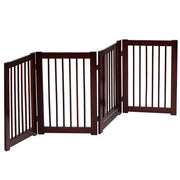 Barriera di sicurezza pieghevole 203 x 1,8 x 76 cm protezione efficace struttura moderna in legno di pino color ciliegio 20_0014849