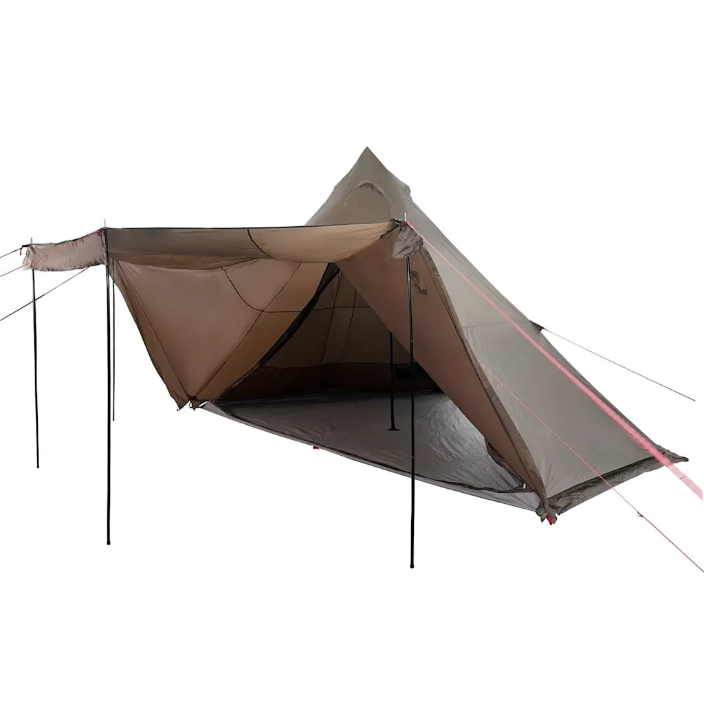 Tenda Familiare Tipi per 8 Persone-Tenda da campeggio Marrone Impermeabile