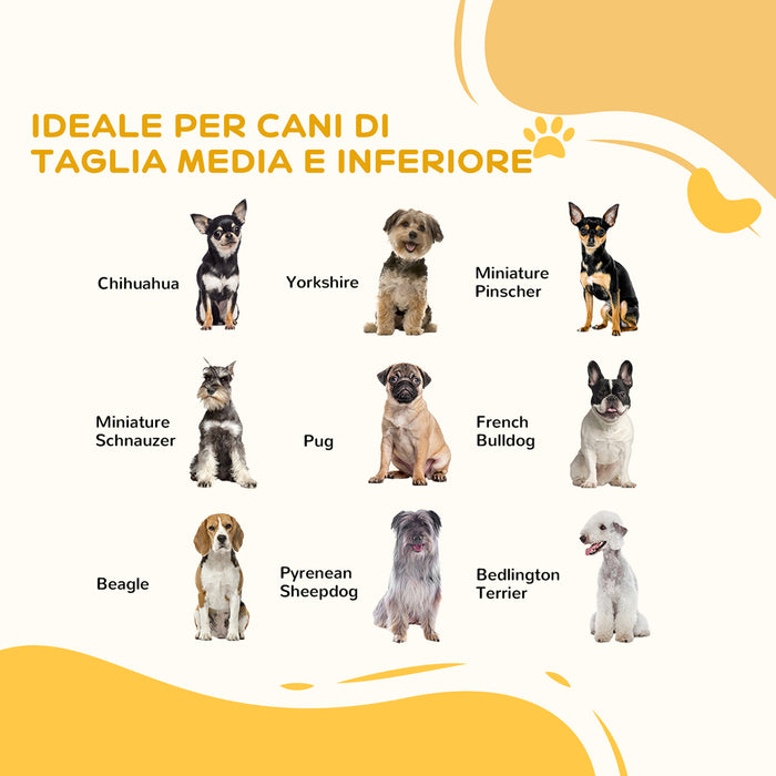 Cancelletto di Sicurezza per Cani Pieghevole 154x30x80 cm con 3 Pannelli in Legno Bianco