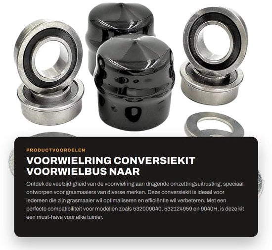 Kit di conversione per assale anteriore - Attacco dragante - Adatto per Craftsman/Poulan/Husqvarna/Jonsered - Materiale: metallo/rubbero - Contenuto: 1 set - Kit di trasmissione per assale anteriore