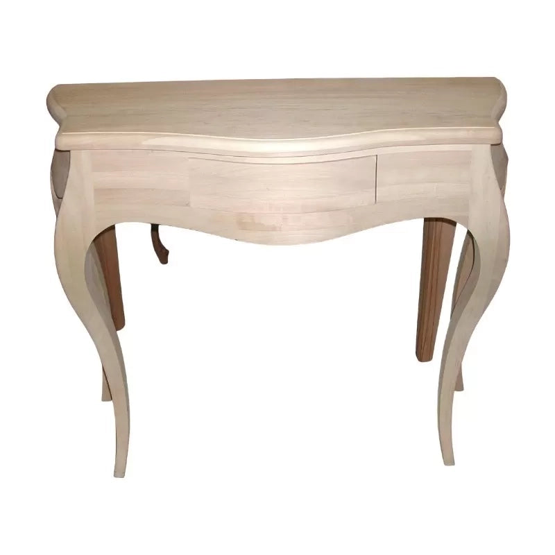 Consolle arte povera in legno massello 1 cassetto tinta noce  l.104 p.38 h.88 (293) - Mobili 2G