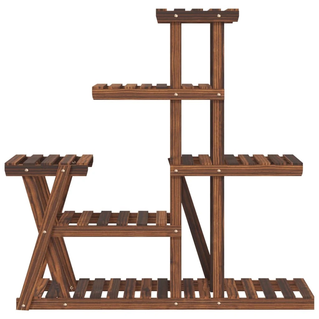 Portafiori/portapiante 95 x 25 x 96 cm legno massello di abete marrone 02_0045223