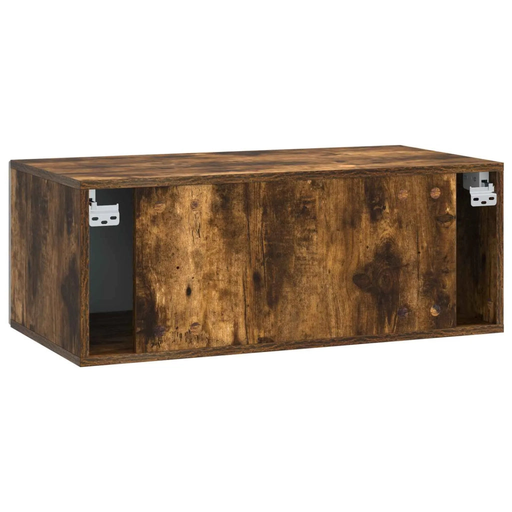 Mobile Porta TV da Muro 98 x 31 cm Rovere Fumo