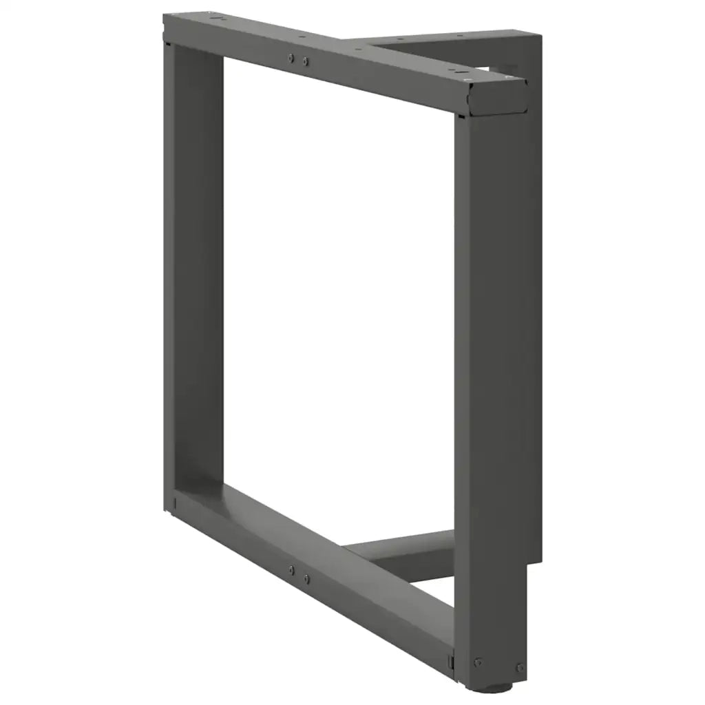 vidaXL Gambe per tavolo da pranzo a forma di T 2 pz Antracite 100x35x(72-73) cm Acciaio