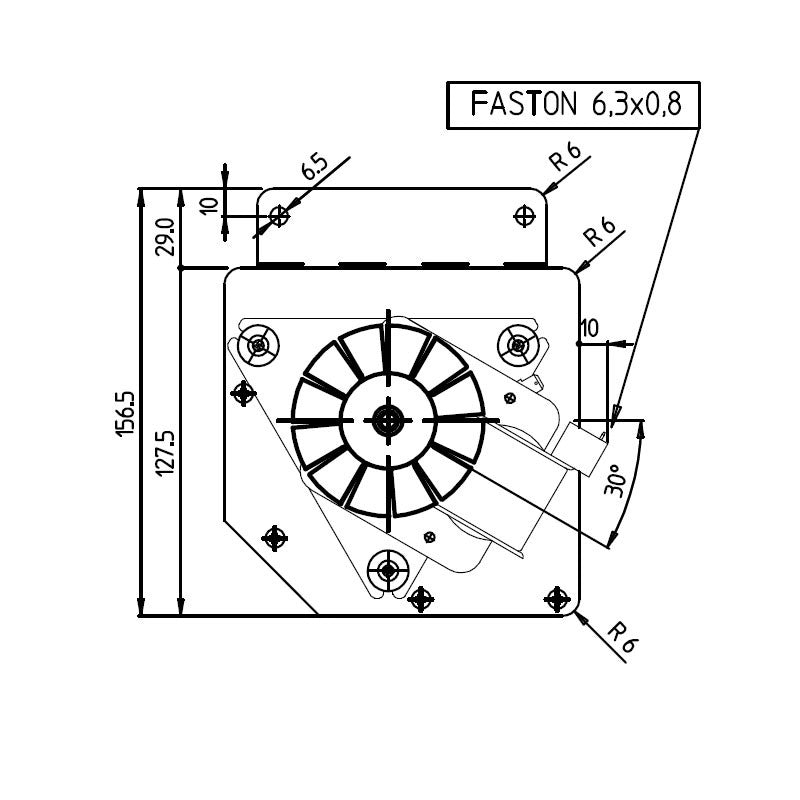 Ventilatore Emmevi/Fergas 153612 - TGO 80/1 - 330/35 (per stufa a pellet)