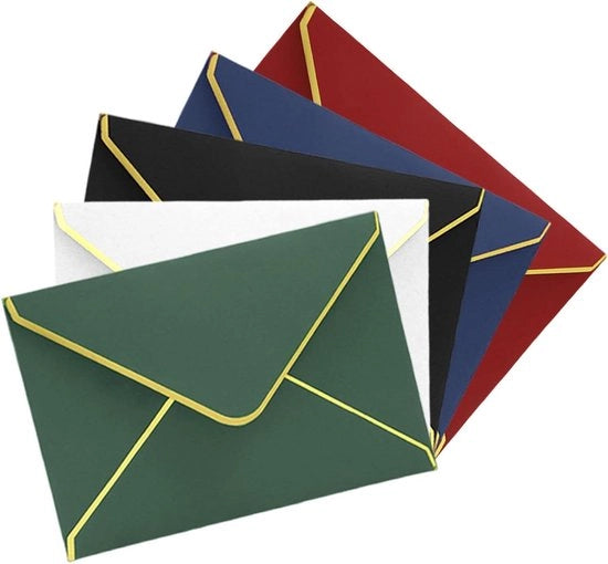Goudfolie Enveloppe di Invito per Matrimoni e Feste - 135 x 185 cm - Vari Colori - 50 pezzi - Enveloppe per Regali