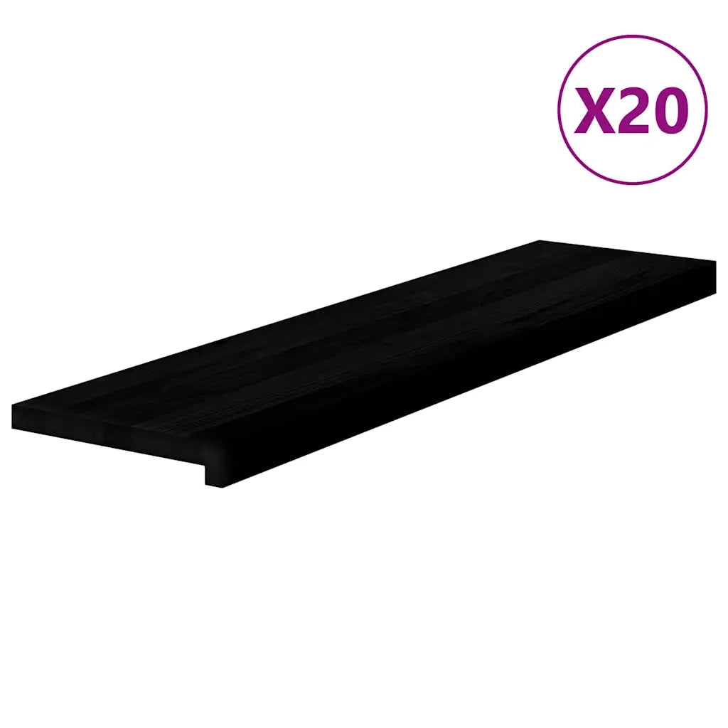 vidaXL Gradini 20 pz Marrone Scuro 100x25x2 cm Legno Massello Rovere