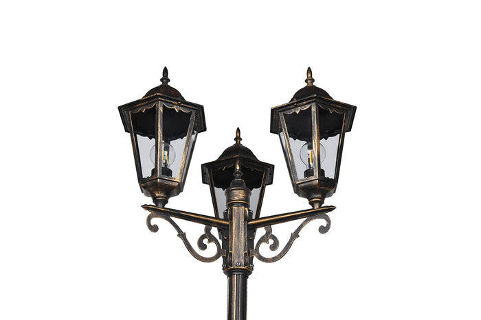 Lampione da Esterno Attacco E27 in Alluminio Ruggine