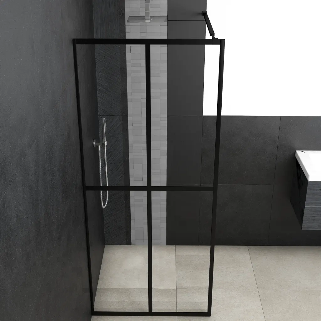 Cabina Doccia con Vetro Temperato Trasparente 90x195 cm CFW2896295