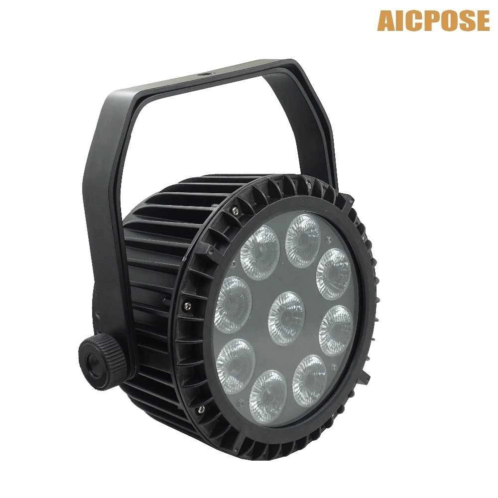 Trade Shop - Ip 65 Waterproof Led Par 9x20 Rgbw 4in1 Full Color Resistenti All'acqua -