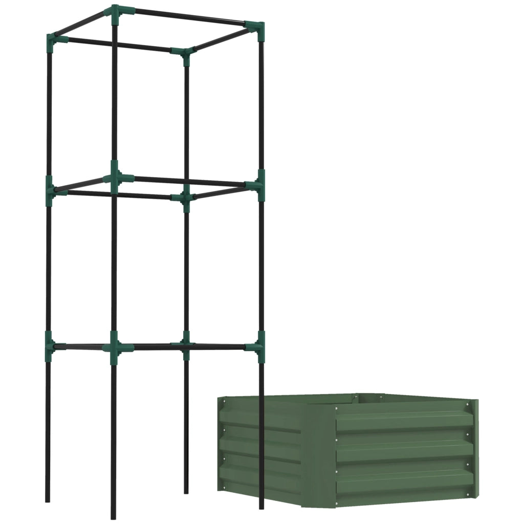 Letto da Giardino con Reticolo ¨C Zephmum ¨C Verde 61x61x140
