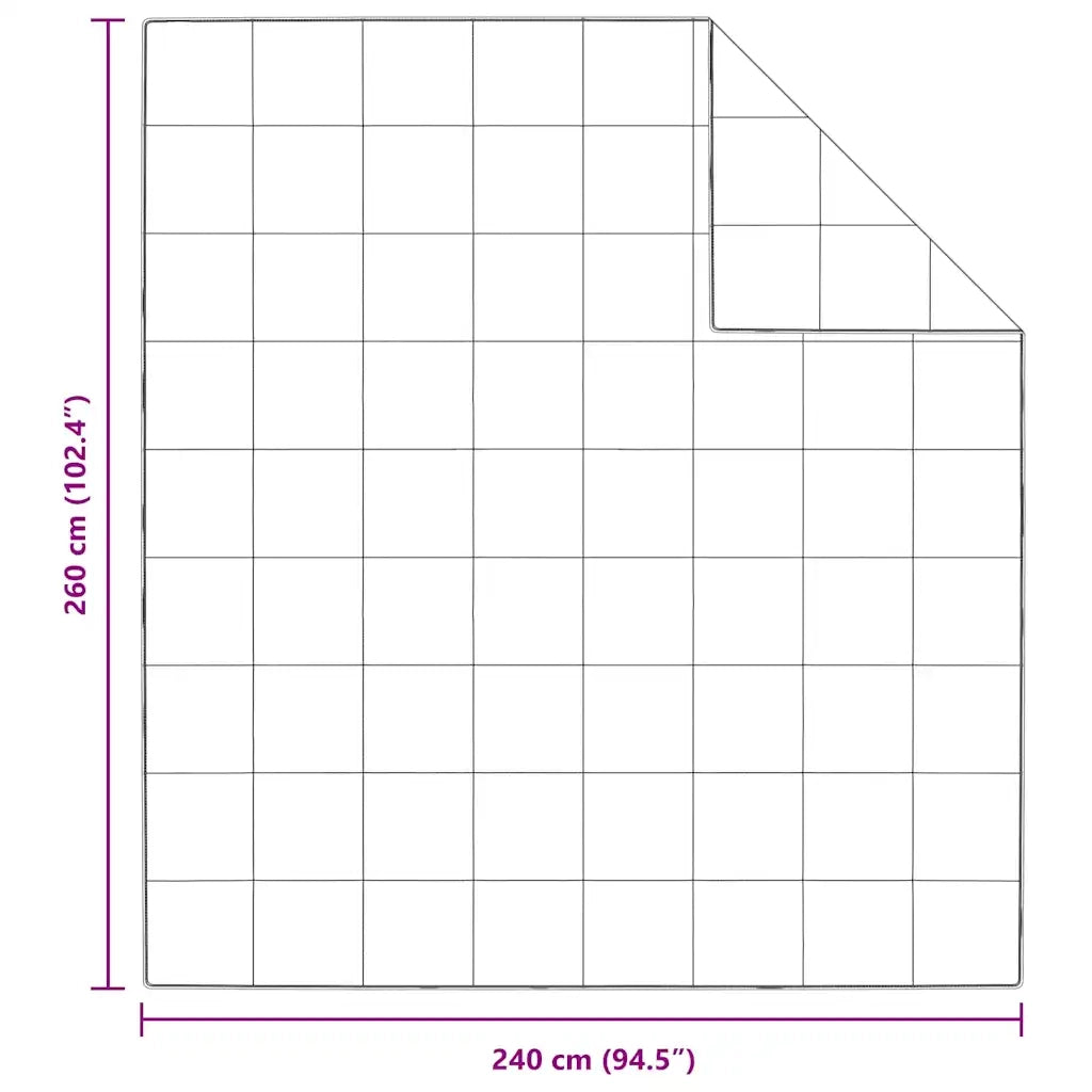 vidaXL Quilt e Piumini Bianco 240 x 260 cm Piume