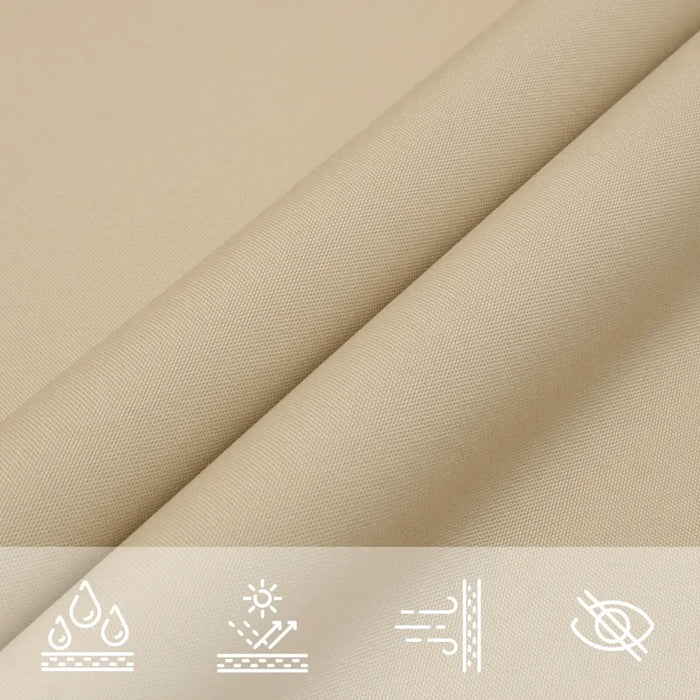 Parasole a Vela Oxford Triangolare 3x4x5 m Beige 135173