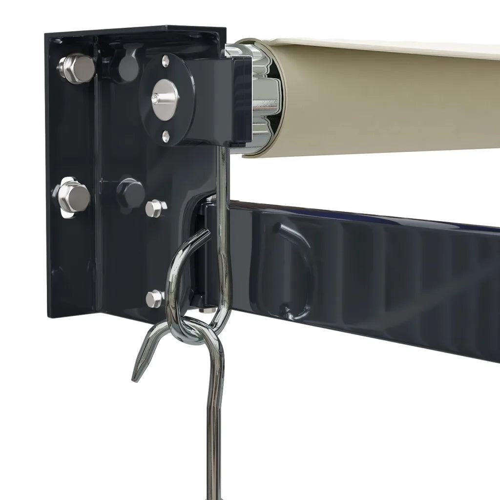 Tenda da Sole Retrattile Crema 3,5x2,5 m in Tessuto e Alluminio 3154452