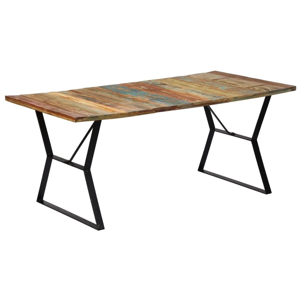 Tavolo da Pranzo 180x90x76 cm in Legno Massello di Recupero cod mxl 64057