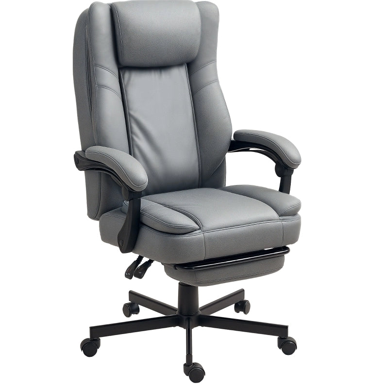 Poltrona da ufficio ergonomica con massaggio e poggiapiedi