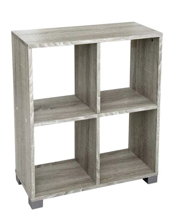 SCAFFALE LIBRERIA IN LEGNO TRUCIOLARE COLORE OLMO 60 X 24 XH68 CM