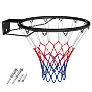 Cerchio da basket montaggio a parete sostituzione obiettivo con doppie molle-Cerchio universale per canestri Nero