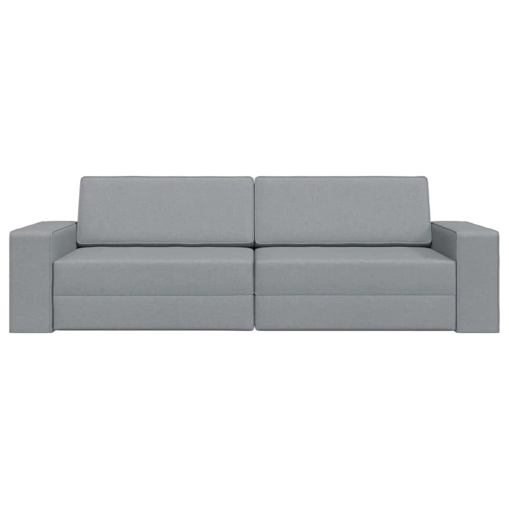 Divano letto Grigio chiaro 245 x 78 x 77 cm Tessuto 4106715