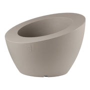 Vaso Ciotola FIORIERA Genesis INCLINATA Resina CM50 VARI COLORI Veca FOTO REALE Color: TAUPE