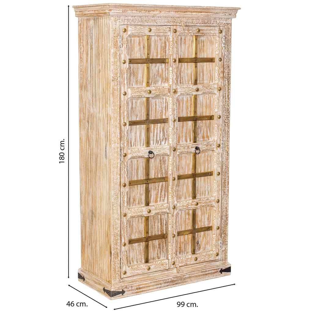 Armadio in legno beige 99x46x180h cm