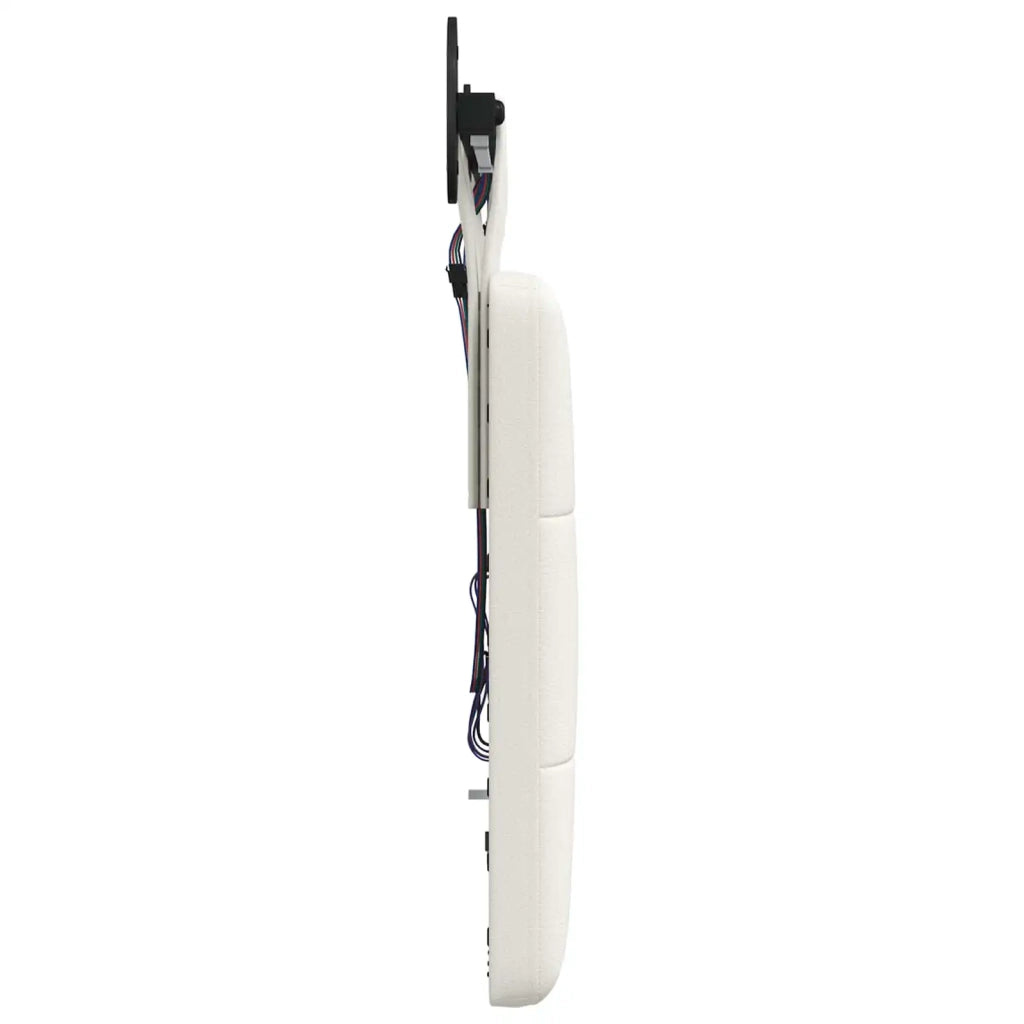 Testiera sospesa Con luce LED Bianco Similpelle