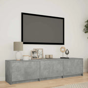 Mobile TV con LED con LED Grigio Cemento 165 x 34 x 40 cm 3418713