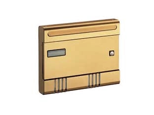 CASSETTA POSTALE PORTARIVISTE SERIE ESSE PER ESTERNI  cm.36,5x7x29h. in alluminio anodizzato bronzo    ALUBOX