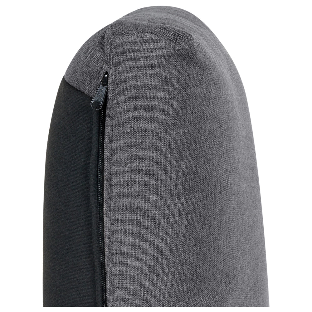 Divano Componibile Rivestito In Tessuto grigio scuro 3 Posti stile moderno