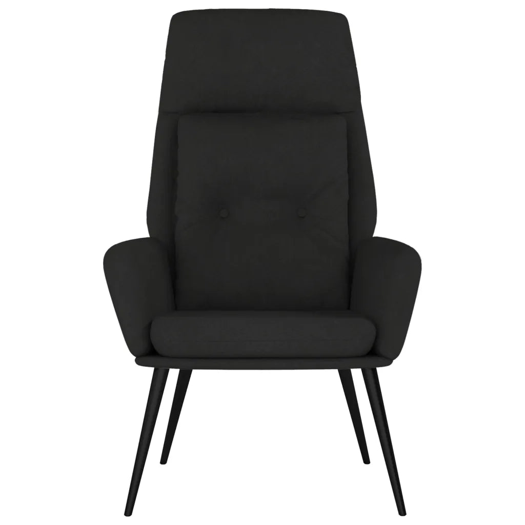 Poltrona Rilassante Nera in Similpelle Scamosciata cod mxl 15472