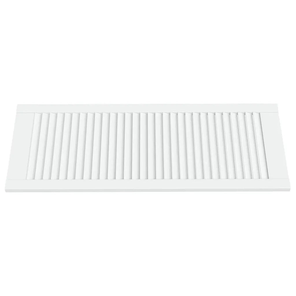 Anta con Design a Lamelle Bianca 99,3x39,4 cm in Legno di Pino CFW7463936