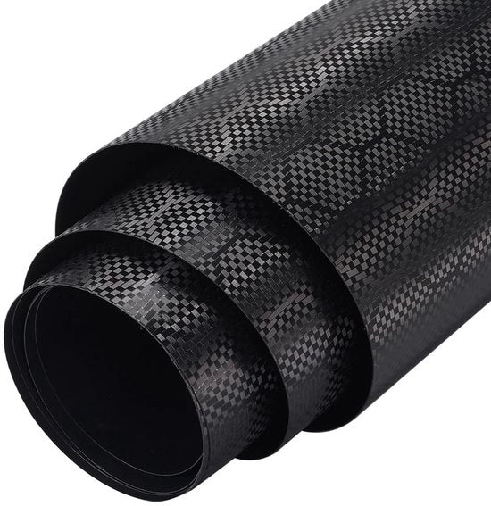 Patroni a specchio autoadesivi - Patterno di lucidità/Dimensione - Patroni in carbonio - Impermeabili - Per interni/esterni - Materiale PVC di alta qualità - Carcassa in folio autoadesivo
