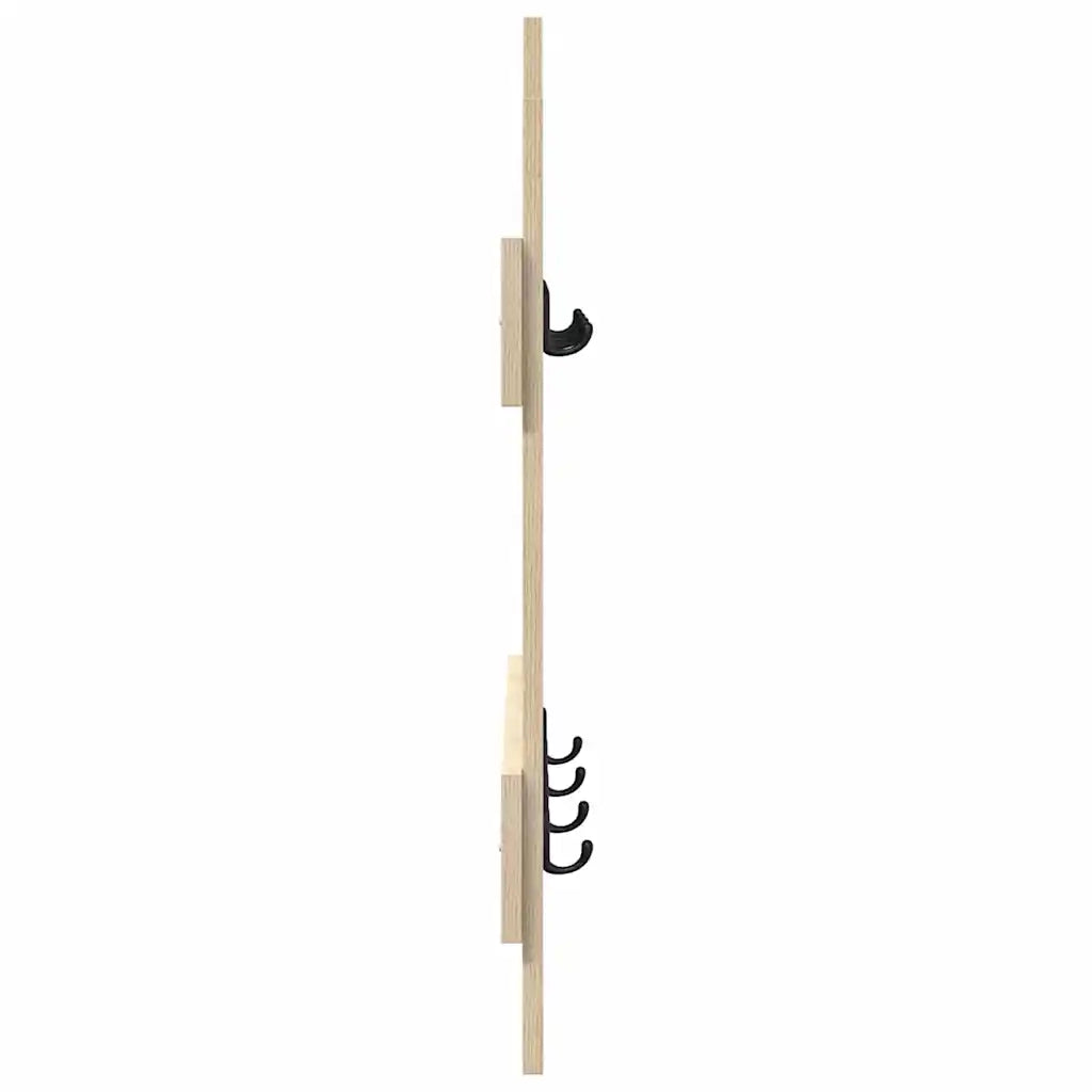 vidaXL Appendiabiti a muro rovere sonoma 60 x 3 x 82 cm