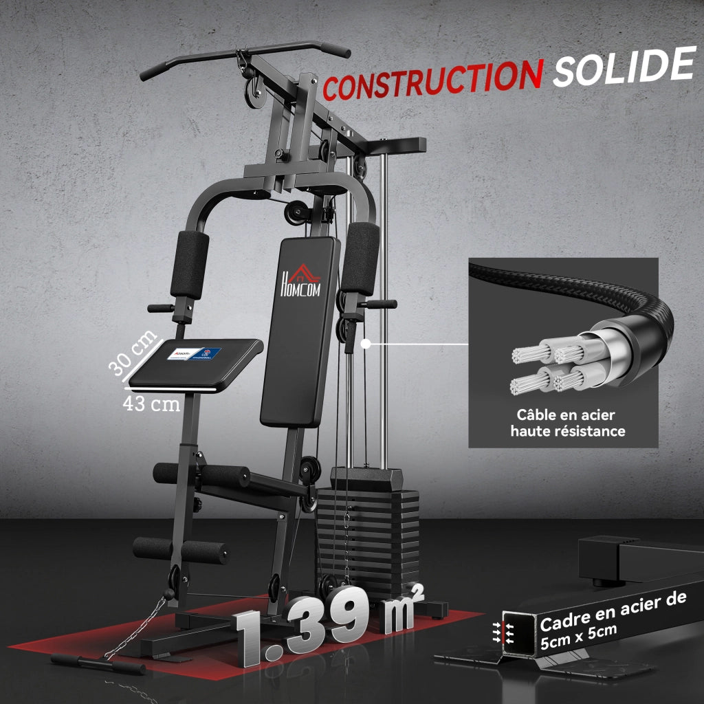Set Pesi Fitness ¨C Zephmum ¨C 12 Blocchi 5,5 kg 135x103x210 cm