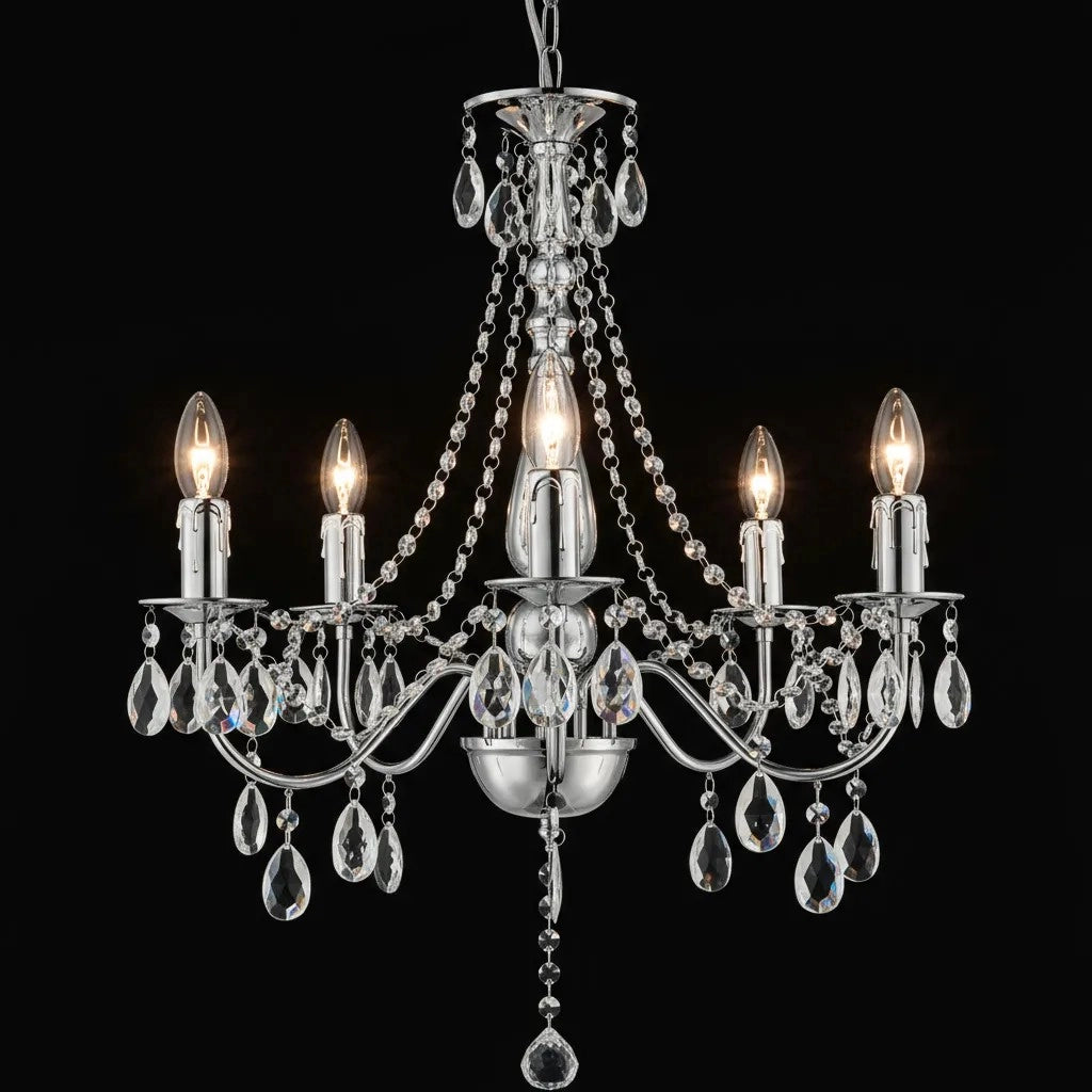 Lampada Da Soffitto Ebt014-5cp Chrome
