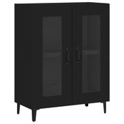 Buffet credenza cassettiera armadio mobile contenitore organizer per cucina soggiorno salotto 69,5 x 34 x 90 cm legno ingegnerizzato nero 02_0036067