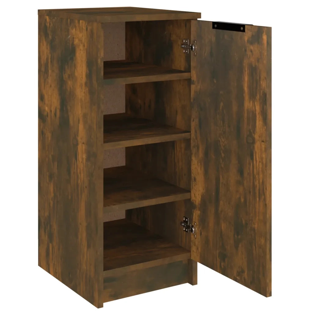 Scarpiera-Scaffale per scarpe Rovere Fumo 30x35x70 cm in Legno Multistrato