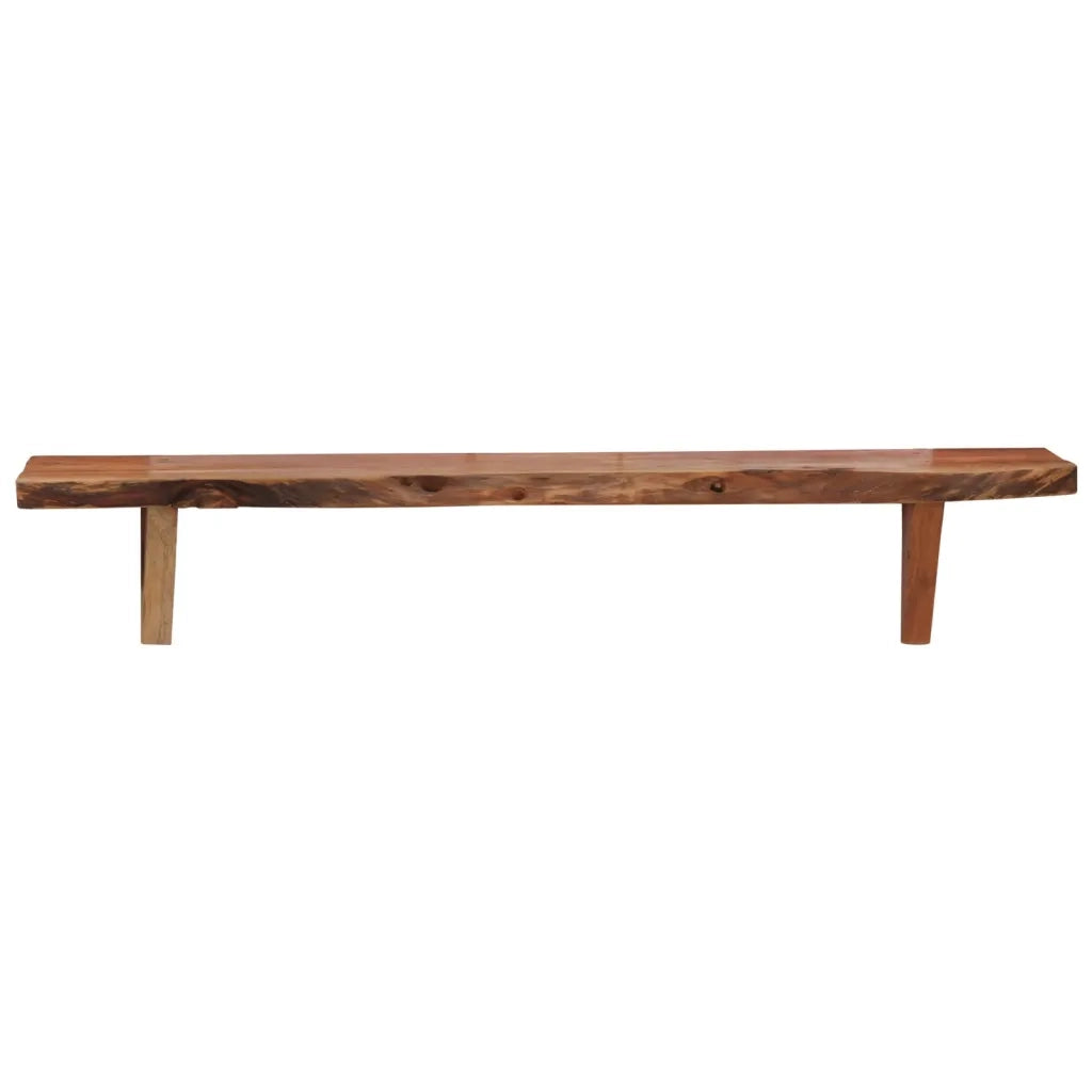 Mensole 2 pz 90x20x18 cm in Legno Massello di Acacia 247928