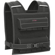 Gilet Zavorrato da 20kg Regolabile 50x40 cm con Strisce Catarifrangenti Nero